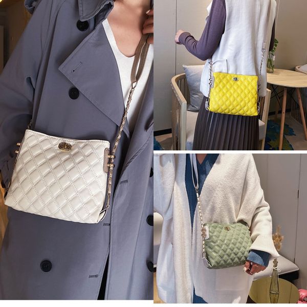 

women 2020 new women's trend korean version versatile new chain s & shoes lian dai messenger single shoulder mini square bag lingge cha