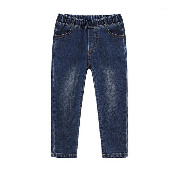 Jeans 2022 pantaloni per bambini alla moda denim primavera autunno elastico in vita per ragazze pantaloni da bambino per bambini 2-10 anni