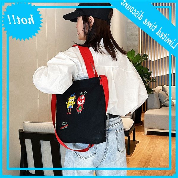 

harajuku soft girl cute small canvas messenger one shoulder handbag student bag