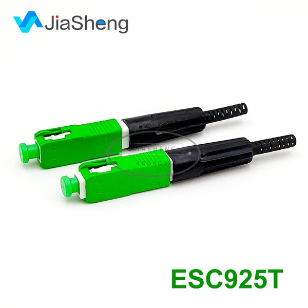 

fiber optic equipment unikit esc925t 100 pcs/lot sc apc upc fast connector connector-fiber pre-embedded 46*9*8mm model