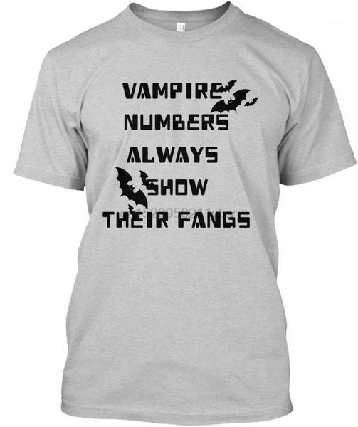 

men t shirt vampire numbers tshirts women t-shirt1, White;black