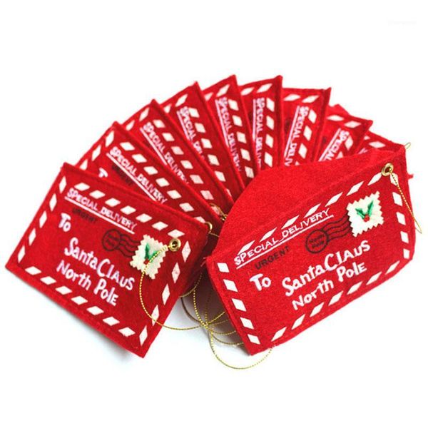 

10pcs christmas decoration for home envelope christmas cards candy bag decorations1