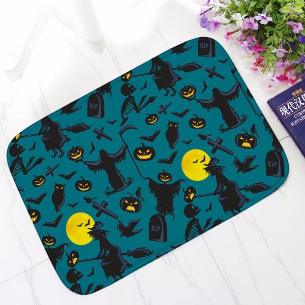 

halloween bath mat terror pumpkin printing rug toilet carpet suede non slip absorbent shower bathroom mat rugs tapete para