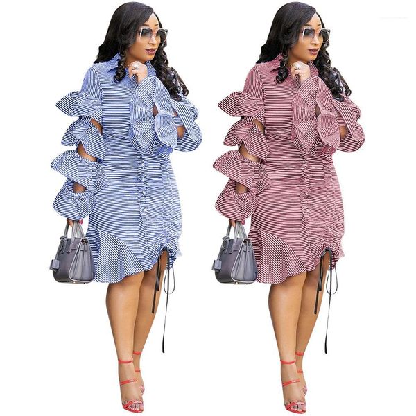 

women clothes hollow out stacked dress panelled fashion casual mini dresses vestidos de mujer ruffle, Black;gray