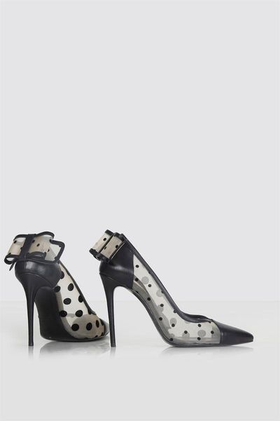 

ilvi-genuine leather handmade glema women's stiletto black leather women shoes 2020 evening shoes