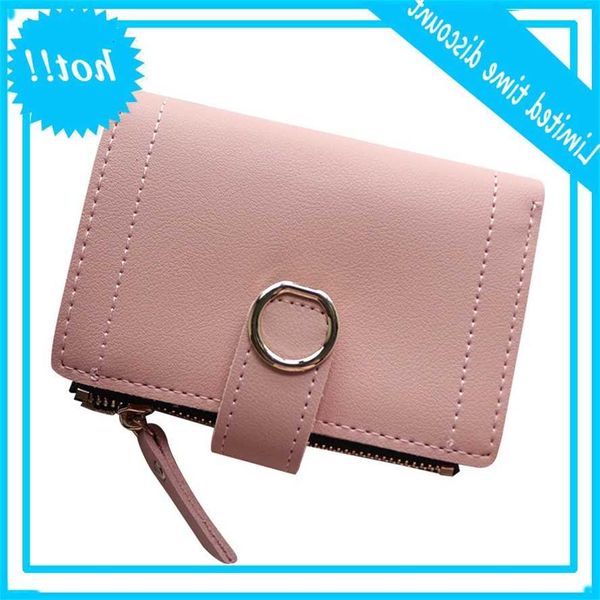 

portfolios small fashion brand leather card bag for women 2020 clutch women's wallets money clip wallet, Red;black