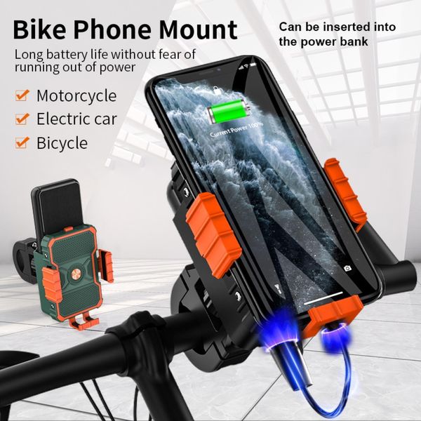 

43fgmotorcycle 360 ​​градусов вращения велосипед handlebar заднего вида кронштейн подставка ударостойкой мобильный телефон держатель езда ак