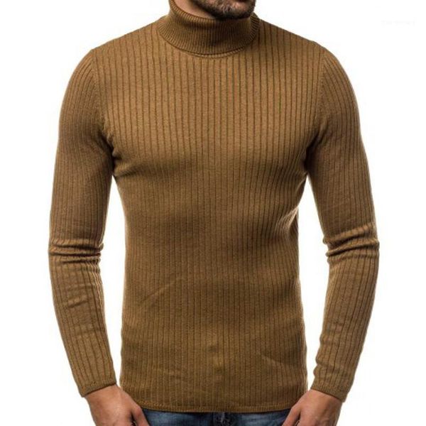 

new men winter warm knitted slim turtle neck pullover sweater 1, White;black