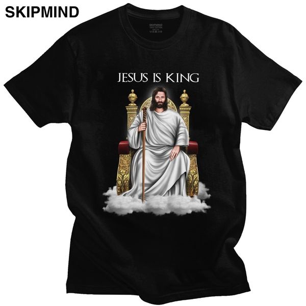 

cool jesus is king t shirt for men short sleeved christian christ faith graphic t shirt graphic tee clothing sport hooded sweatshirt hoodie