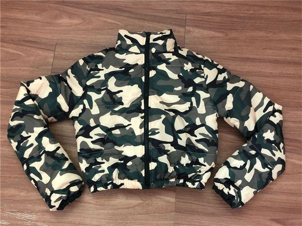 

new arrival winter camouflage women's padded jacket thicken cotton-padded coats long sleeve zipper windproof outdoor coat clothes f1103, White