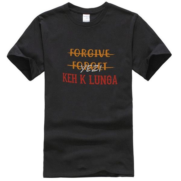 

edizmo forgive forget kehke lunga half sleeve round neck black mens cotton t-shirt sport hooded sweatshirt hoodie