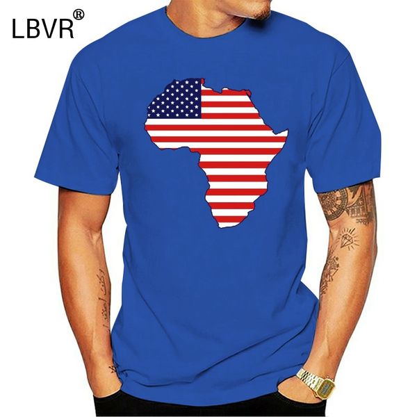 

african american continent flag men's summer new print man cotton fashion short sleeve men summer hoodie designers t shirts sweatshirt