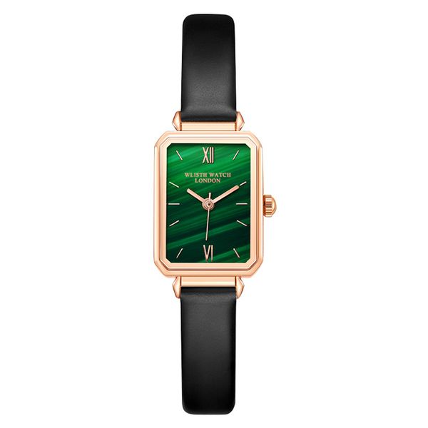

casual arrivals wlisth retro little square disc wristwatch for female simple temperament student korean ins small green waterproof wristwat, Slivery;brown