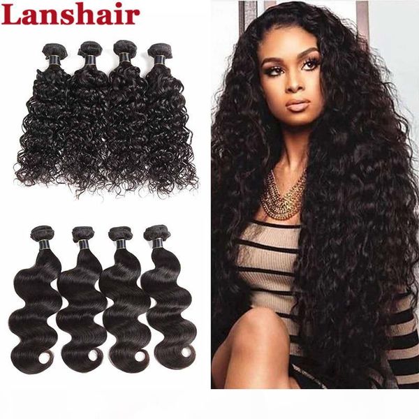 

malaysian brazilian virgin hair water wave bundles peruvian body wave unprocessed indian hair wholesale price human hair bundles deals, Black