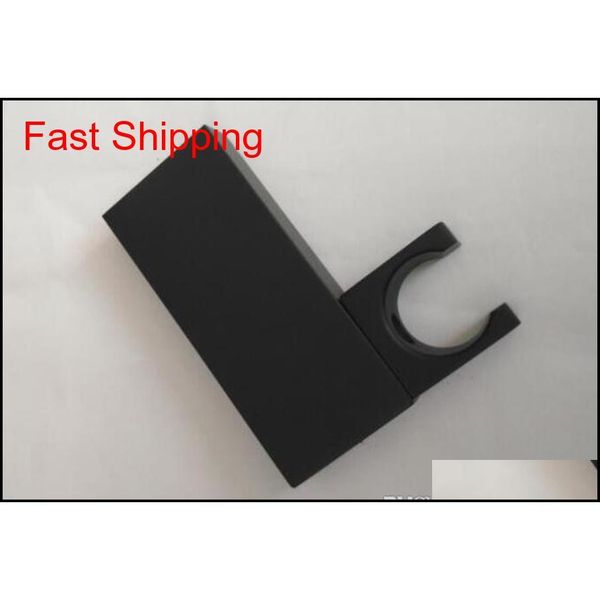 

matte black brass handheld shower holder support rack with or without hose connector wall elbow unit s jllawf sinabag