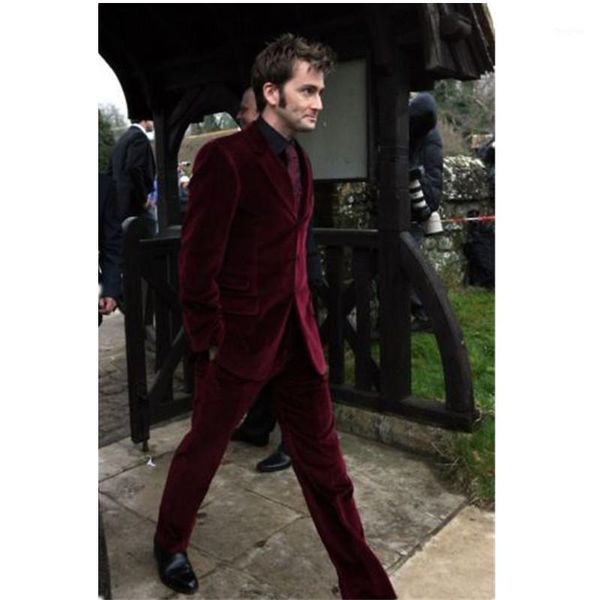

2020 latest design slim fit brown velvet men suit 2 piece blazer custom men suits (jacket+pant)1, White;black
