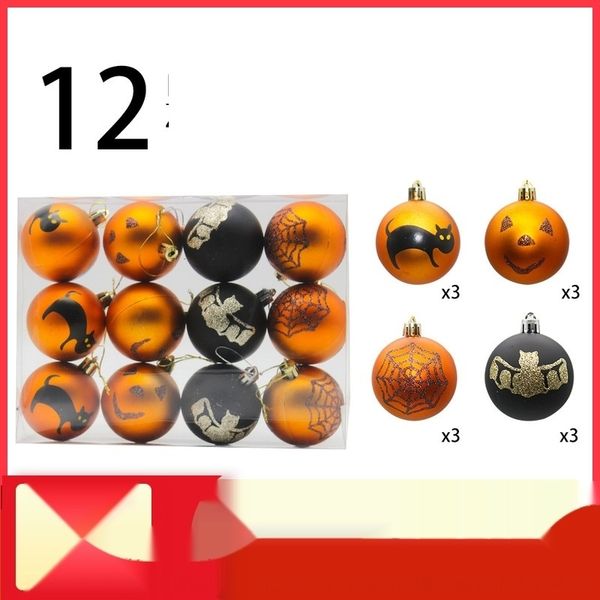 

td4ph wansheng props decorations 6cm/12 matte ornamentsaccessoriespainted prop plastic ball scene layout festival wansheng festival decorati