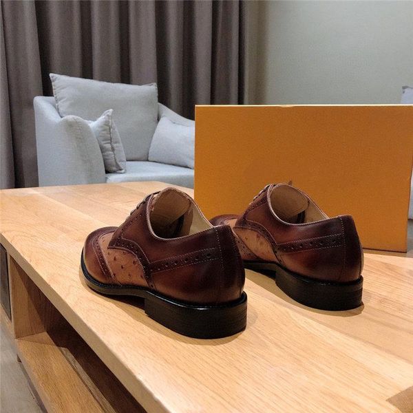 

l1 2019 new men oxfords shoe luxury male formal leather shoes men brogues shoes bullock business wedding dress shoes 11, Black