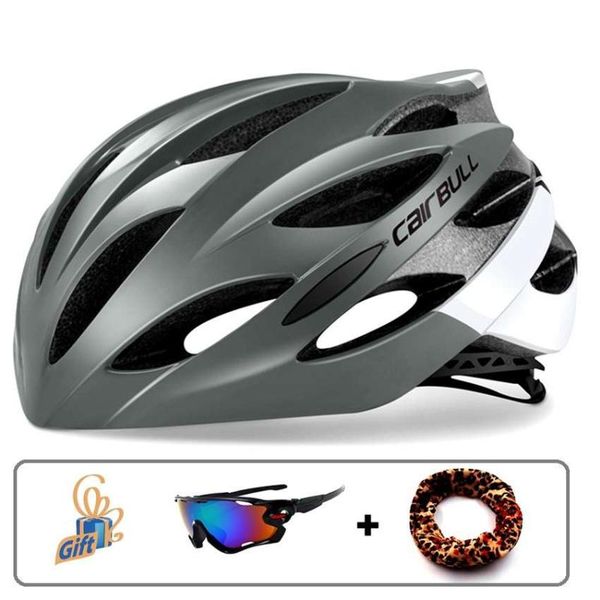 

cairbull mountain cycling helmets bike mtb gift bicycle sunglasses intergrally-molded helmet with racing road ultralight helmet ispok, White;black
