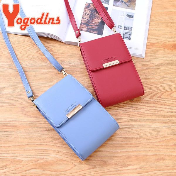 

yogodlns корейский многофункциональный crossbody сумка женщины мини pu кожа сумка мобильный телефон кошелек моды small посланника