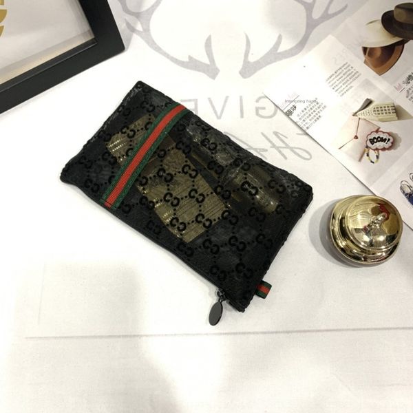 

situd foghua dgx4o korea mesh cosmetic flocking transparent is small cosmetic bag color bag new