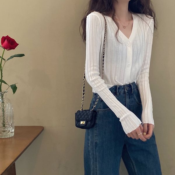 

stwc0 woman cardigan v-neck long long sunscreen thin thin cardigan v-neck sleeve sleeve sunscreen coat coat t-shirt coatt-shirt woman lprdi, White;black