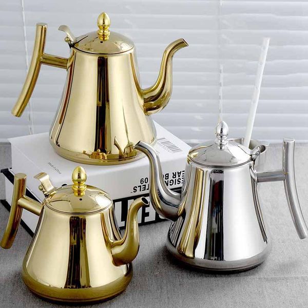 

нержавеющая сталь чайник заварочный с фильтром hotel restaurant hotel home индукционная плита длинные рот большой емкости чайника bbydax swe