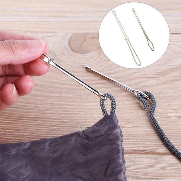 

sewing notions & tools 2 pcs/set stainless steel cited clips elastic belt wearing rope weaving tool bag wrap accessories, Black