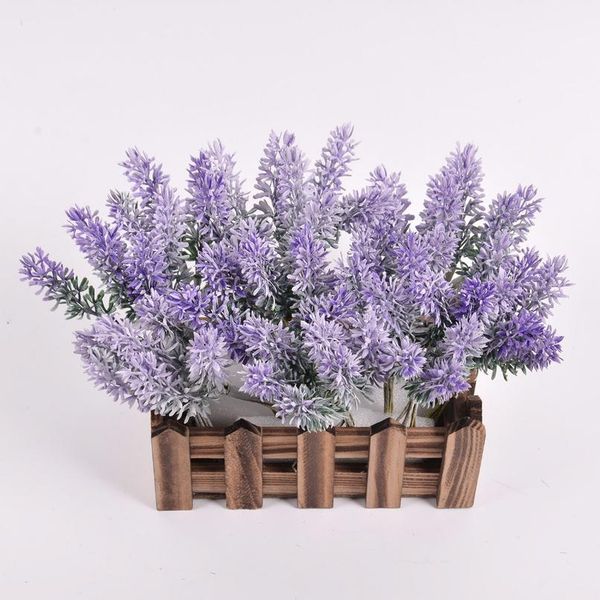 

6pcs/lot artificial flowers romantic mini plastic lavender for wedding christmas home decoration diy handcraft gift fake jllrlr