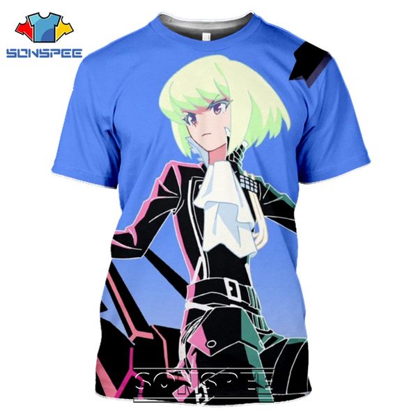 

promare cartoon anime 3d print shirts horror graphic humor men clothing