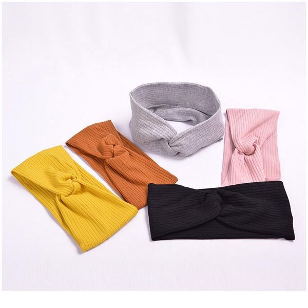 

new women wide cross knot sport yoga headband stretch hairband solid elastic hair band turban head wrap scarf hair acc jllujq