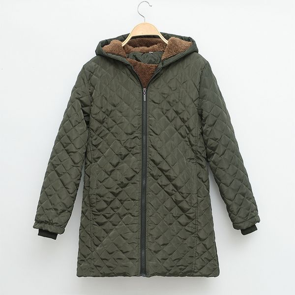 

2021 new new, fastest korean with a hood women's jacket autumn and winter wool h00192, Black