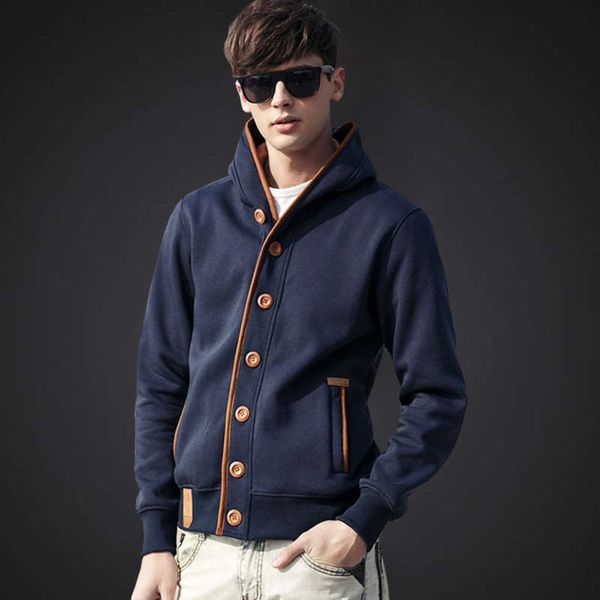 

leisure men's sports spring and autumn hooded cardigan, Gray