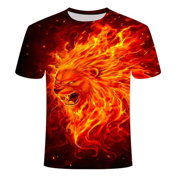 

animal lion camiseta 3d tiger 3d print shirts humor graphic funny men clothing