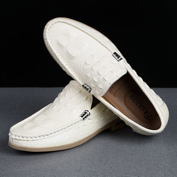 

driving quality footwear leather shoes casual breathable moccasins loafers comfortable high new male flats 2020 light shoes me mpdq, Black