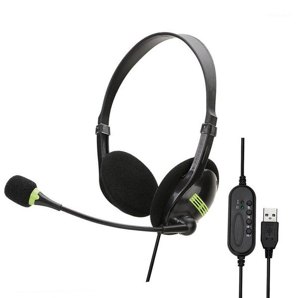 

usb headset with microphone for pc computer lapstereo wired headphone working office headset gamer headphone for women1