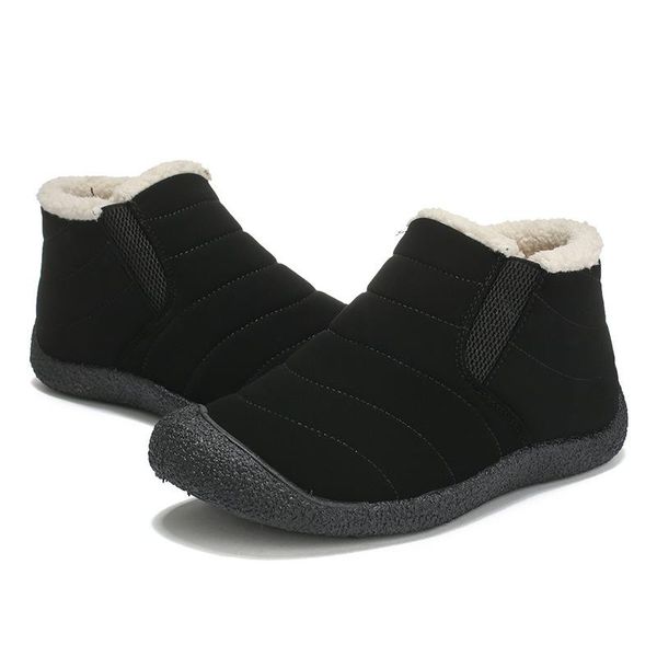 

2020 женщины boots марка мода зима теплая короткие ботинки платформы дамы обувь водонепроницаемые женские ботинки воды non-slip, Black