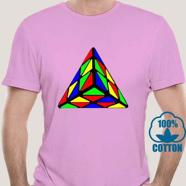 

0746d радуга pyraminx куб с коротким рукавом лето crewneck топы волшебное спорт толстовка с капюшоном толстовка футболка
