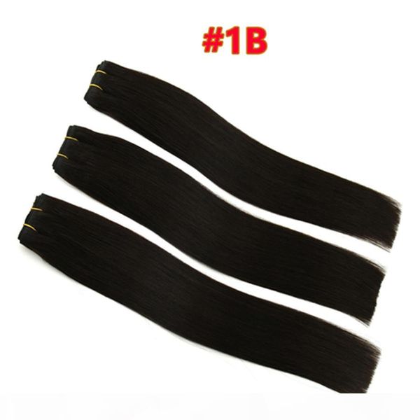 

elibess remy human hair 3bundles 100g pcs dark brown peruvian remy human hair extensions peruvian hair weave ing, Black