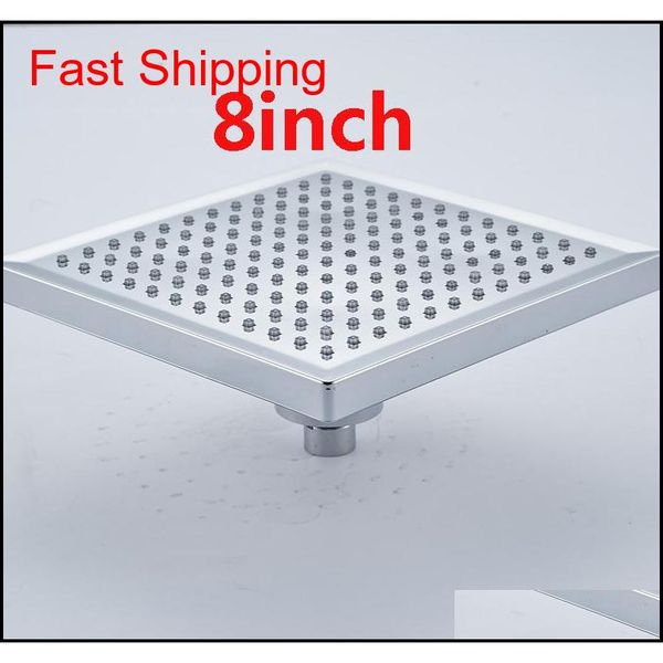 

selling 8 inches abs plastic material rainfall shower head with led lig qylfsg bde_luck