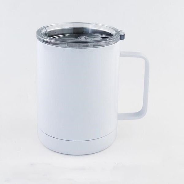 

sublimation tumblers blanks car cups with handle coffee mug stainless steel drinking cup blank thermal transfer tumbler auto mugs 10oz b7690