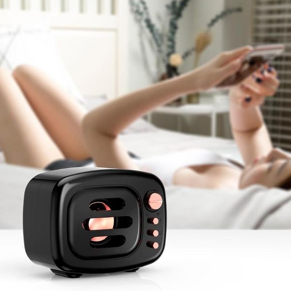 

audio mobile phone portable rechargeable mini retro bluetooth speaker radio cute outdoor mini speakers travel music player