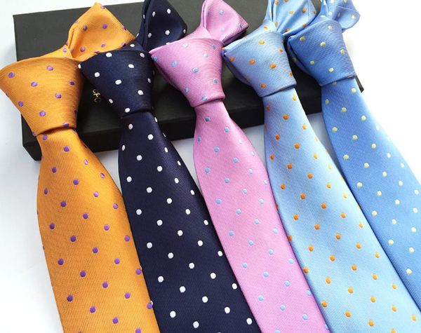 

нового горячего мужского полиэстер шелкового жаккарда tie мода горошек tie бизнес casual dot мужские костюмы аксессуары подарочный для мужчи, Black;gray