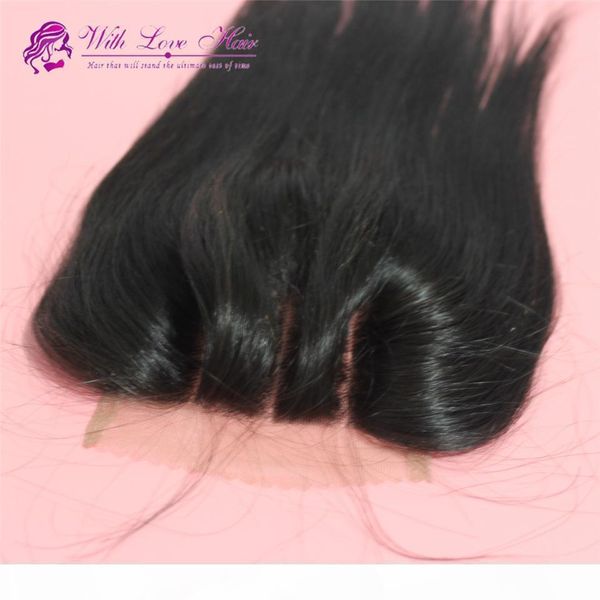 

new arrival 5*5 inch straight lace closure 3 part 100% unprocessed malaysian virgin hair color grade ing, Black;brown