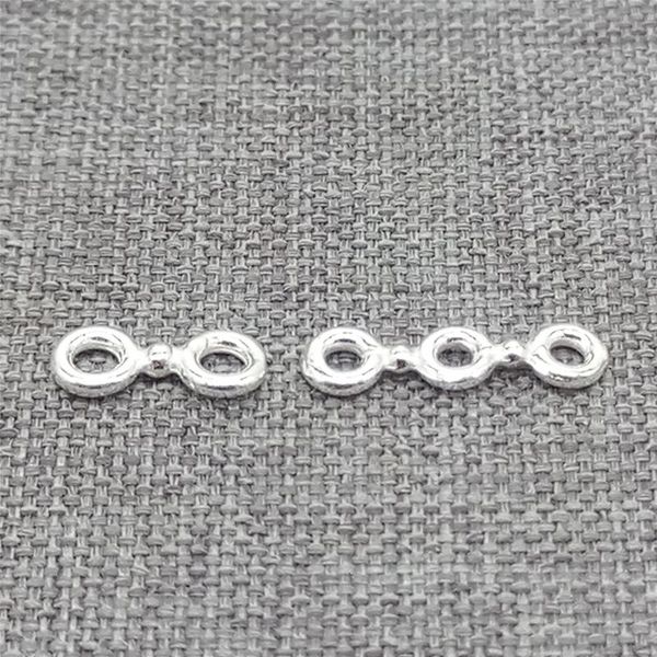 

30pcs of 925 sterling silver shiny small bar bead spacers for bracelet