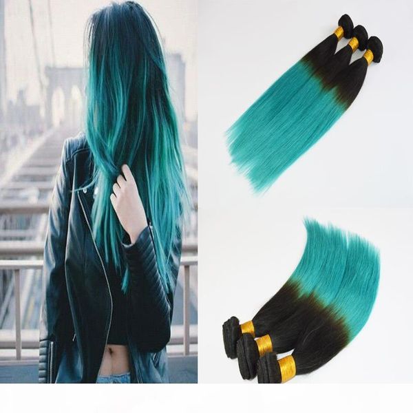 

ombre human hair extensions of tape ombre color 3pcs lot straight skin hair weft virgin hair, Black