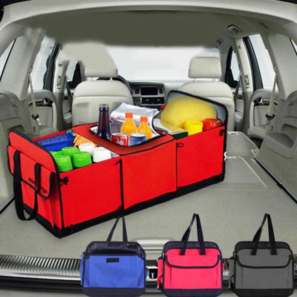 

collapsible car trunk boot organizer box foldable storage holder bag travel tidy box cargo storage stowing tidying car accessory