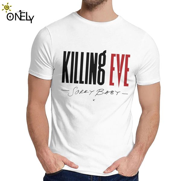 

sport leisure man t-shirt killing eve sorry baby x letter quality cotton fashionable round neck vintage t-shirt