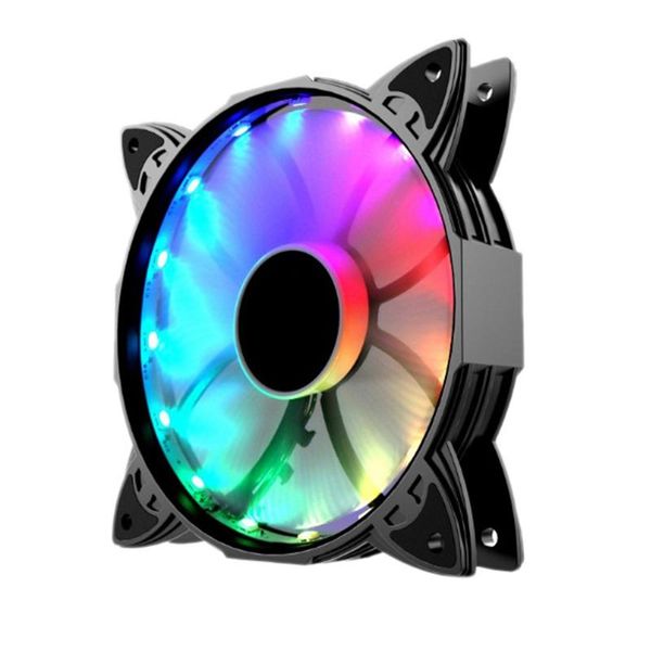 

rgb color-changing symphony led light deskcomputer diy light-emitting cooling fan led case fans computer cooling fan(round f