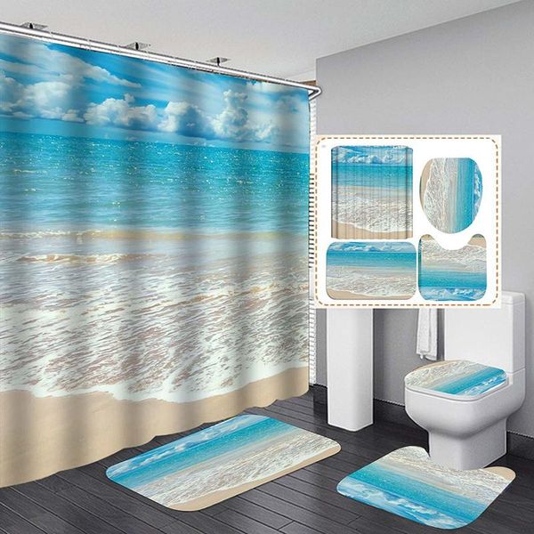 

shower curtains bathroom curtain with hooks decor beach decoration